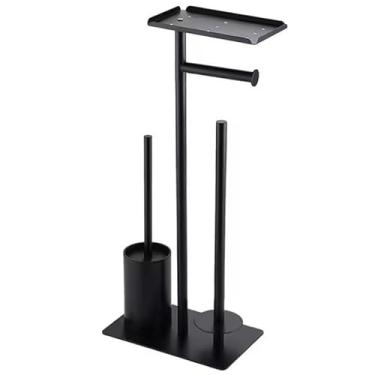 Imagem de ArmáRio De Banheiro Com Suporte Para Papel HigiêNico E Cesto De Lixo(SH-03 PT)