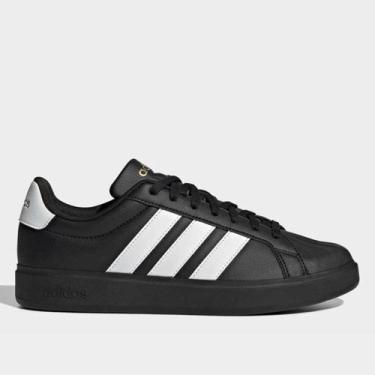 Imagem de Tênis Adidas Streetalk Masculino, Preto, Branco, 37