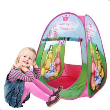 Imagem de Barraca Infantil Cabaninha Piquenique Princesas Dobrável G  - DM Toys