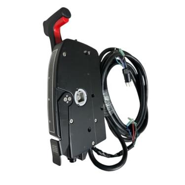 Imagem de Caixa de controle do acelerador de barco 881170A15 para motores de popa Mercury/Mariner, montagem lateral Gen I, arnês de 8 pinos de 4,5 m, acabamento elétrico/inclinação, substitui 8M0178521 e