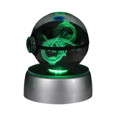 Imagem de Luz Noturna LED Em Forma De Bola De Cristal 3D Pikachu Gengar Eevee Me