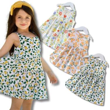 Imagem de Kit 3 Vestido Floral De Princesa Para Meninas De 4 A 16 Anos. - Generi