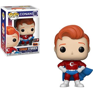Imagem de Funko Conan O'Brien [Super Suit] (GameStop Exclusive): Conan x POP! Vinyl Figure & 1 POP! Compatible PET Plastic Graphical Protector Bundle [#018 / 32626 - B]