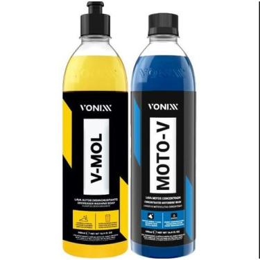 Imagem de Kit para Lavar Carro e Moto V-Mol Moto-V 500ml Vonixx, SHAMPOO