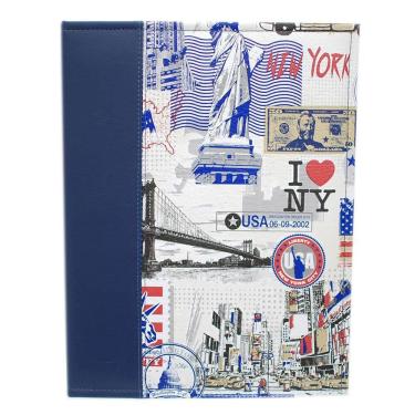 Imagem de Álbum 600 Fotos 10X15 Premium Azul Rec 124/11