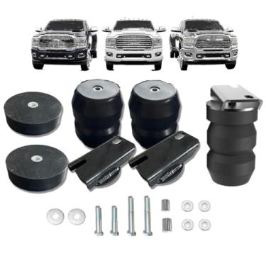 Imagem de Kit de mola auxiliar de borracha para suspensão traseira DR3500CA compatível com Dodge Ram 3500 RWD 4WD 2003-2024 com capacidade de carga de até 3900 kg