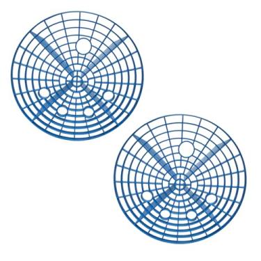 Imagem de FALVFUN Inserção de balde de lavagem de carro, 2 peças de 25,4 cm de diâmetro, à prova de poeira, filtro de lavagem de veículos, remoção de detritos, kit de lavagem de limpeza de detalhes automotivos