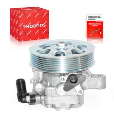 Imagem de PHOBOOS Bomba de direção hidráulica compatível com Honda & Acura, CRV 2002-2011, Accord 2006-2007, Element 2006-2011; TSX 2002-2006, RSX 2006-2008, L4 2,4L, com saída e polia, direção suave, Ref.21