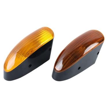 Imagem de JZGRDN 2 peças de luz de aviso RE217551 compatível com trator JD 5055E 5065E 5065M 5075E 5075M 5076E 5525N 5082E 5083E Retroescavadeira 310G 310J 310K 310L 310SG 310SG 310SG J 310SK 310SL