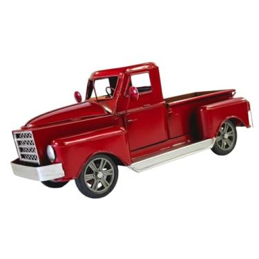 Imagem de XLWLLNJ Estátua de caminhão em ferro fundido, coleção de artesanato decorativo, ornamento de mesa, escultura para sala de estar, lareira, escrivaninha,