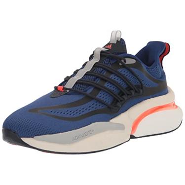 Imagem de adidas Tênis masculino Alphaboost V1, Vitória Azul/Solar Vermelho/Cinza, 11
