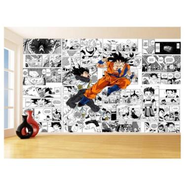 Imagem de Papel De Parede Dragon Ball Goku Vegeta Anime 3,5M Dbz674 - Você Decor