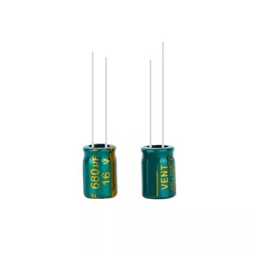 Imagem de 10PCS 16V680UF capacitor eletrolítico de alta frequência baixa resistência longa vida útil 680UF16V