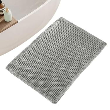 Imagem de Tapetes de banheiro - Tapete de chuveiro - waffle de secagem rápida lavável à máquina tapete de banho super absorvente para decoração de casa, hotel, apartamento, fazenda, banheiro, cozinha