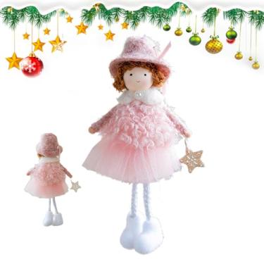 Imagem de Ornamentos de boneca - Ornamentos de árvore de anjo, pingente de menina fofa para férias, parede, porta da frente, teto, quintal, lembrancinhas de casamento, berçário, jardim juvenil