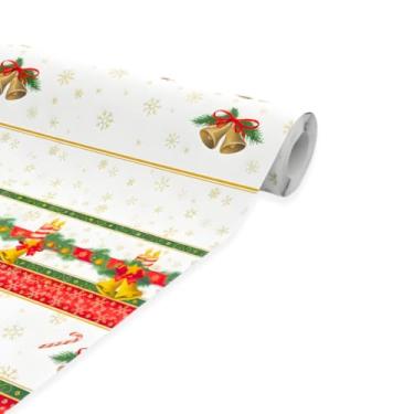 Imagem de TNT Estampado Natal Decoração 1,40 x 5 Metros Mesa Parede (Vela Natal)