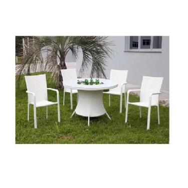 Imagem de Jogo Conjunto De Mesa Para Piscina Em Aluminio Vime Fibra - Sarah Móve