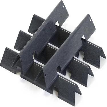 Imagem de 7636 Barras aromatizadoras para Weber Spirit 2 Grill Parts Spirit II e GS4 Série 300 E310 E320 E330 S310 S320 S330 Painéis de controle montados na frente 38.9 cm 16GA protetores de chama esmaltados