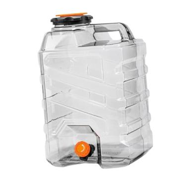 Imagem de IEUDNS Balde de água portátil, recipiente para armazenamento de bebidas, PC de qualidade alimentar com alça, tanque de água à prova de vazamento para pesca, 20l