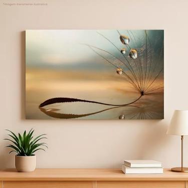 Imagem de Quadro Decorativo Dente de Leão em Canvas, Arte Moderna para Parede, Impressão Digital, 60x40 cm