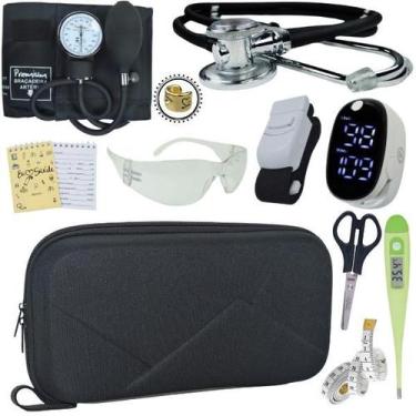 Imagem de Kit Enfermagem Com Case Premium Incoterm - Love Saude, PRETO PREMIUM
