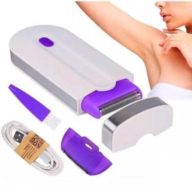 Imagem de Mini Depilador Sem Dor Elétrico Portátil 2 Ponteiras Premium - Finishi