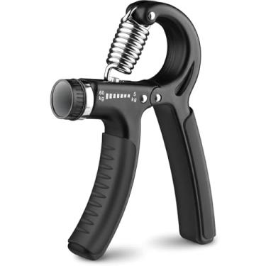 Imagem de Hand Grip Ajustável Premium, 5-60kg, Exercitador de Mãos, Punhos e Antebraço, para Fortalecimento Muscular, Fisioterapia, Reabilitação e Musculação, Ergonômico