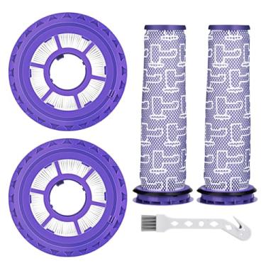 Imagem de Leadaybetter 2 pacotes de filtro de hepa e 4 pacotes de substituição de filtro de vácuo de substituição para aspirador de pó Dyson DC41 DC65 DC66 Animal Multi Piso e Ball Vacuums. Substitui a peça # 920769-01 e 920640-01