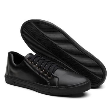 Imagem de Sapatenis Masculino Casual Tenis Esporte Caminhada Preto - VWABOOTS, 4