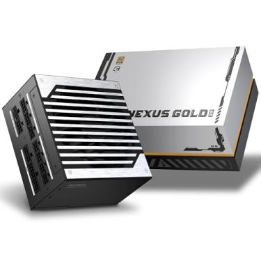 Imagem de GOLDEN FIELD Fonte de alimentação modular completa Nexus Gold 650W, ouro 80Plus com certificação ATX3.1 e PCIe 5.1, capacitores japoneses com classificação 105°C, nativos 12V-2x6, LLC+DC-DC + PFC