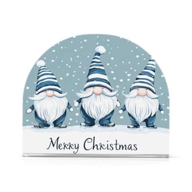 Imagem de Qilmy Porta-guardanapos de gnomo fofo de Natal para mesas - Porta-guardanapos para cozinha, porta-guardanapos de mesa, porta-guardanapos de coquetel, porta-guardanapos de papel86