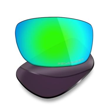 Imagem de Mryok Lentes de reposição ultra polarizadas compatíveis com óculos de sol Spy Optic Admiral, HD Polarized, proteção UV, resistente a impactos e ajuste perfeito - verde esmeralda