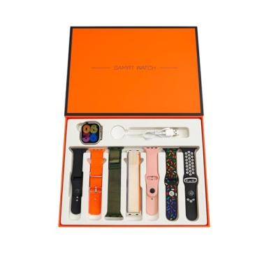 Imagem de Kit Premium com 7 Pulseiras para Smartwatch + Carregador Magnético USB – Modelos Esportivos, Casuais e Ajustáveis - 49mm