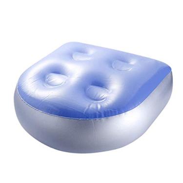 Imagem de Cadeira Inflável de Almofada para Spa Tapete Apoios com Ventosa Relaxante Resistente a Calor Prático Removível Lavável Usar e Transportar Adequado Maioria dos Spas Banheiras Hidromassagem Fácil Encher