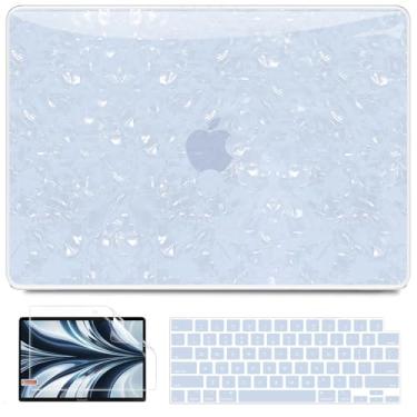 Imagem de B BELK Capa compatível com MacBook Air de 13 polegadas 2025 2024 2023 2022 M4 M3 M2 A3240 A3113 A2681, capa rígida de plástico + capa de teclado + protetor de tela para MacBook Air de 13,6 polegadas