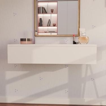 Imagem de Penteadeira Branca Console Camarim Com Corrediças Telescópicas