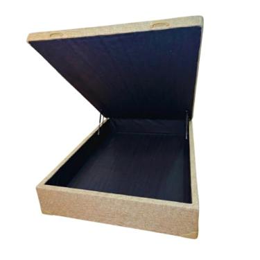 Imagem de Cama Box Baú Casal Blindado com Pistão a Gás - Linhão (Linhão - Turim Palha)