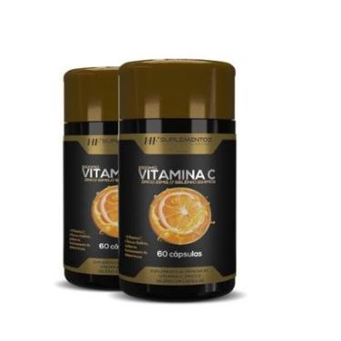 Imagem de 2x VITAMINA C PREMIUM 60 CAPS HF SUPLEMENTOS-Unissex