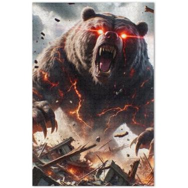 Imagem de Quebra-cabeças de unicórnios roxos cenário fantástico para adultos 1000 peças de arte impressão animal personalizado quebra-cabeça rígido elefante branco, 75 x 40 cm