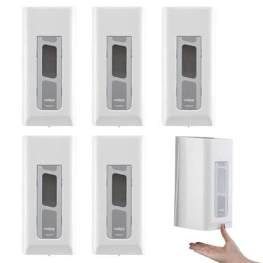 Imagem de Kit com 6 Dispenser para Sabonete Líquido ou Álcool Gel 800ml Nobre - Sem Reservatório, Branco