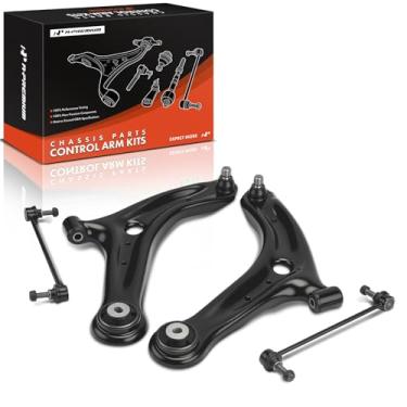 Imagem de A-Premium Conjunto de 4, braço de controle inferior dianteiro, link de barra oscilante, compatível com Ford Fiesta 2011-2019