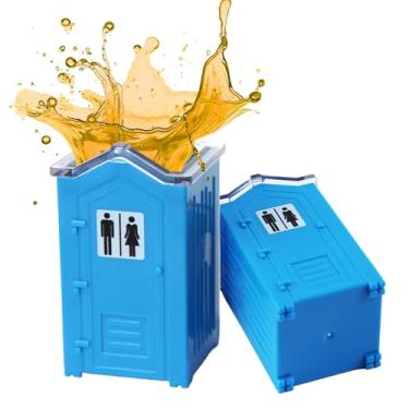 Imagem de Copos de shot Porta Potty - Presente engraçado para homens - digno de exibição - Copos de dose de vaso sanitário de 80 ml Presentes de elefante branco para adultos Melhor escolha para novidades, meias
