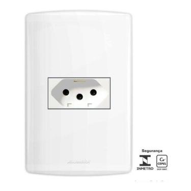 Imagem de Tomada Conjunto 20A Branca Alumbra Siena 6089