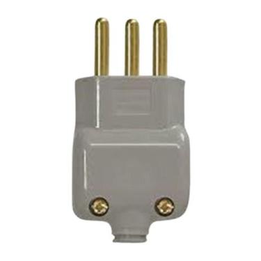 Imagem de Plug Macho Com Prensa Cabo 2p+t 20a Cinza 14051 - Ilumi