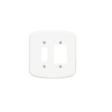 Imagem de Placa 4x4 1 interruptor + tomada 13TF 949 - Fame Blanc