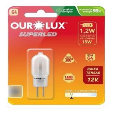 Imagem de Lâmpada De Led Halopin Bipino 1,2w Branca 12v G9 Fosca - Ou - Ourolux