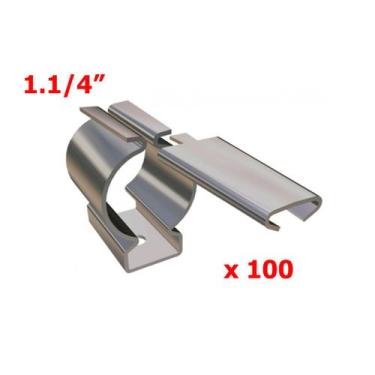 Imagem de Abraçadeira Tipo D Com Cunha De 1.1/4 - 100 Unidades - Aiedem