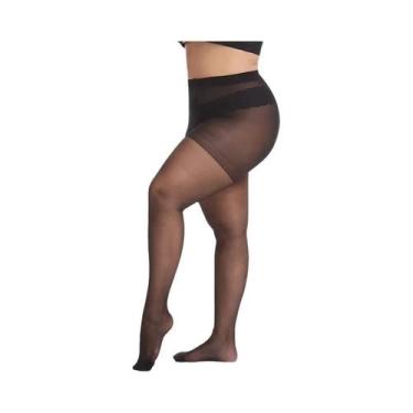Imagem de Meia-calça BONAS 20D Ultra-fina plus Size 120kg Para Mulheres Grandes,