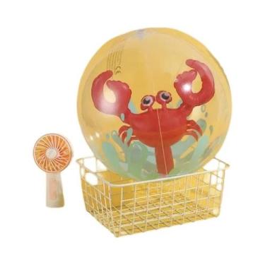 Imagem de Bola De Praia Inflável Brinquedo Aquático Para Piscina Com Tubo Suprim