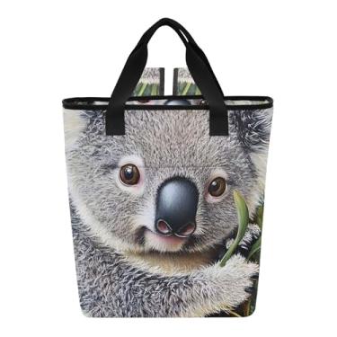 Imagem de Joitme Linda bolsa térmica com folhas verdes coala, 36 latas, bolsa térmica para mulheres e viagens